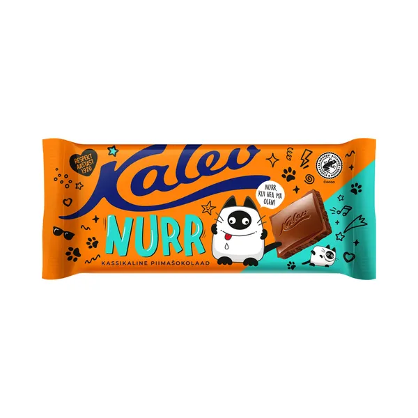 Nurr kassikaline piimašokolaad, KALEV, 100 g