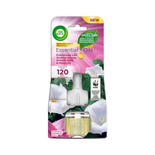 Õhuvärskendaja Moon Lily & Smooth Satin täide, AIR WICK, 19 ml