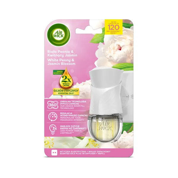 Õhuvärskendaja White Peony & Jasmine Blossom komplekt, AIR WICK, 1 tk