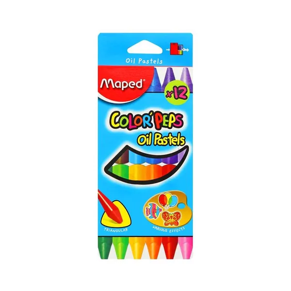 Õlipastell ColorPeps, MAPED, 12tk