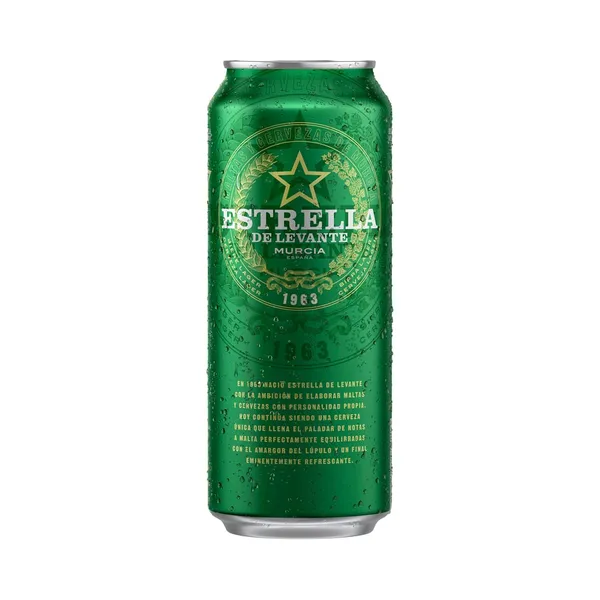 Õlu ESTRELLA, De Levante beer 4,8%vol, purk 0,5L,R23/182061/37