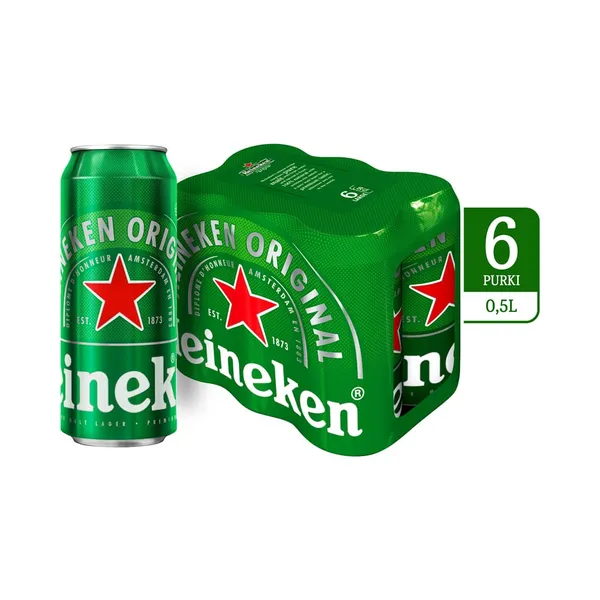 Õlu Original 6-pakk,HEINEKEN , 6  x 500 ml