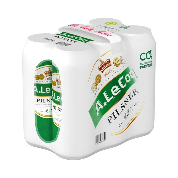 Õlu Pilsner 6-pakk, A. LE COQ, 6 x 500ml