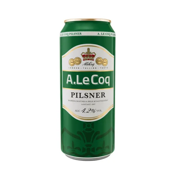 Õlu Pilsner, A. LE COQ, 500 ml purk