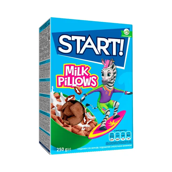 Padjakesed piimatäidisega, START, 250 g