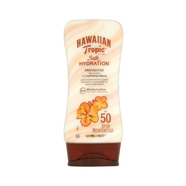 Päevitusemulsioon Silk Hydration SPF 50, HAWAIIAN TROPIC, 180 ml