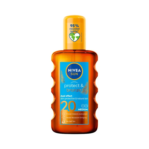 Päevitusõli Protect & Bronze SPF20, NIVEA SUN, 200 ml