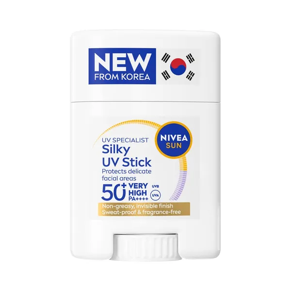 Päikesekaitsepulk näole Silky UV Stick SPF50+, NIVEA SUN, 15ml