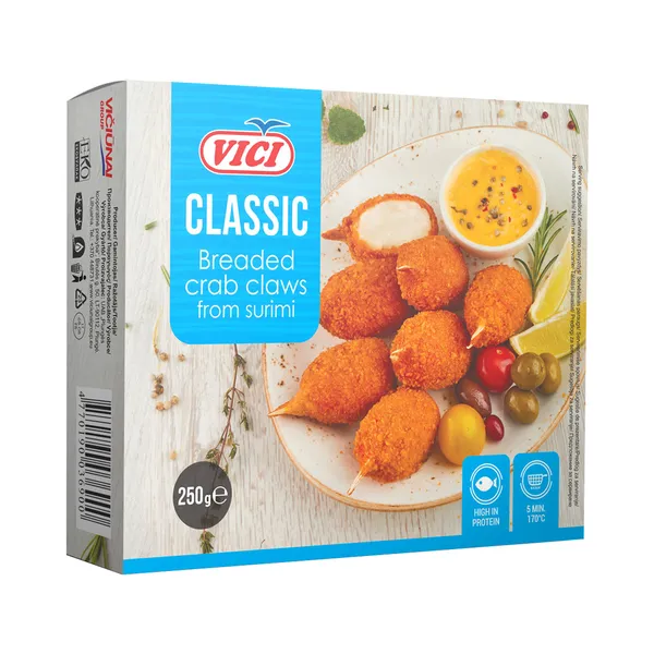 Paneeritud krabisõrad surimi, VICI, 250 g
