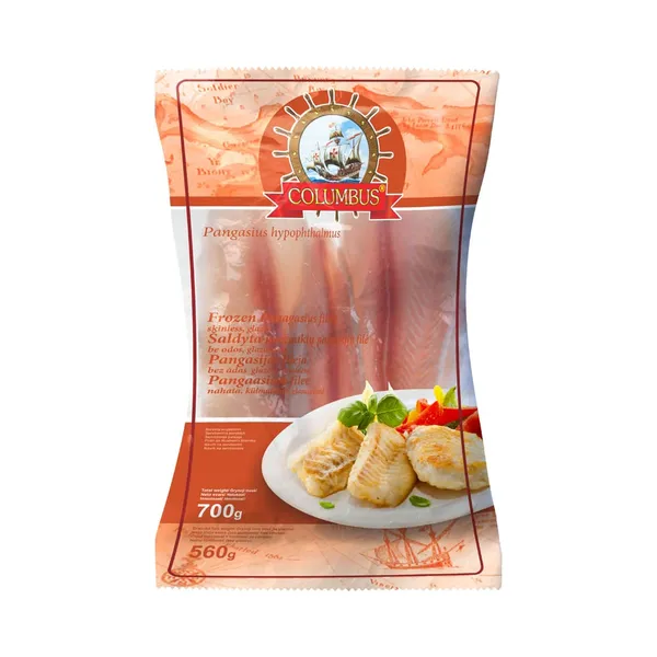 Pangaasiusefilee nahata, COLUMBUS, 560 g