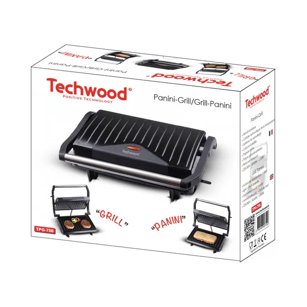 Panini grill automaatne, TECHWOOD, 1 tk