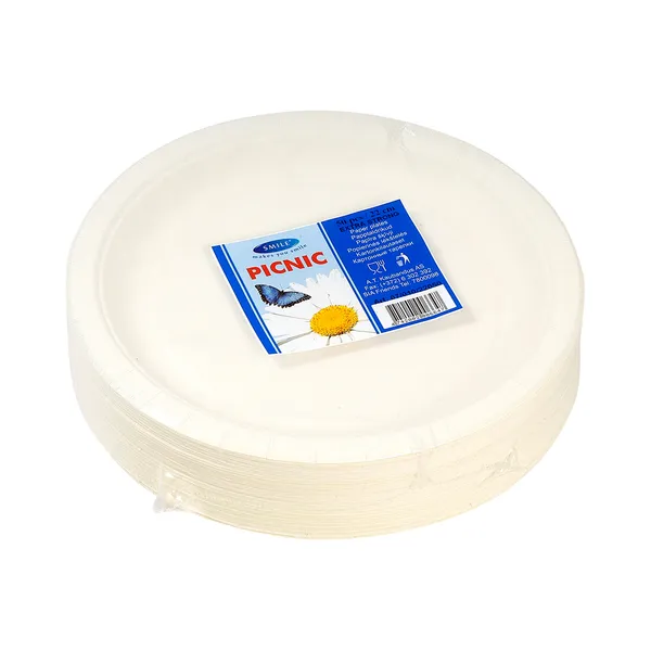 Papptaldrikud 22cm, SMILE, 25 tk