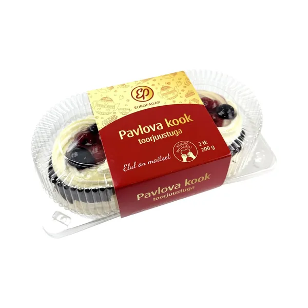 Pavlova kook toorjuustuga 2 tk, EUROPAGAR, 200g