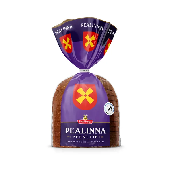 Pealinna peenleib 1/2 viilutatud, EESTI PAGAR, 490 g
