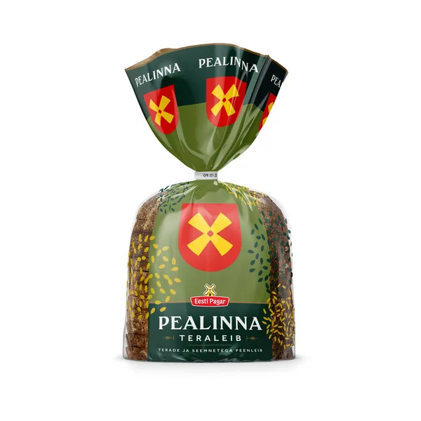 Pealinna peenleib seemnetega ja teradega, EESTI PAGAR, 390 g