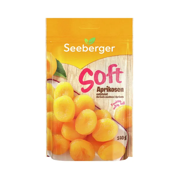 Pehmed aprikoosid, SEEBERGER, 140 g