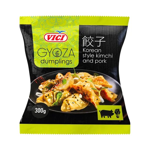 Pelmeenid kimtši-sealihaga Korea stiilis, pastöriseeritud ja külmutatud Gyoza, VICI, 300 g