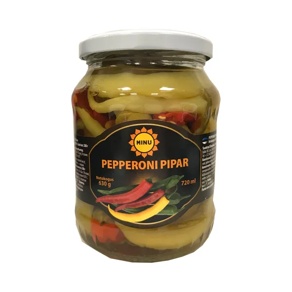Pepperoni pipar 720 ml, MINU, 630 g neto