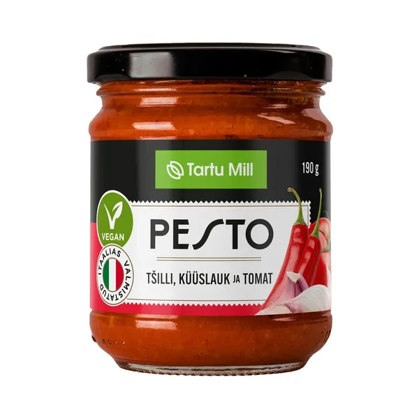 Pesto tšilli, küüslaugu ja tomatiga, TARTU MILL, 190g