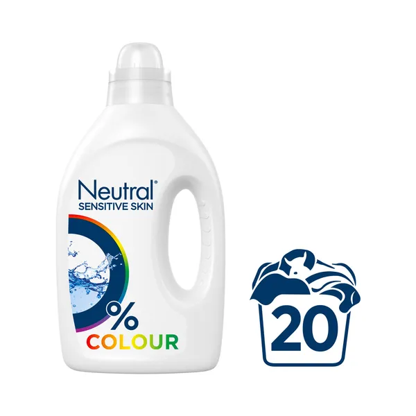 Pesugeel Colour Wash Sensitive Skin 20 pk, NEUTRAL, 1 l