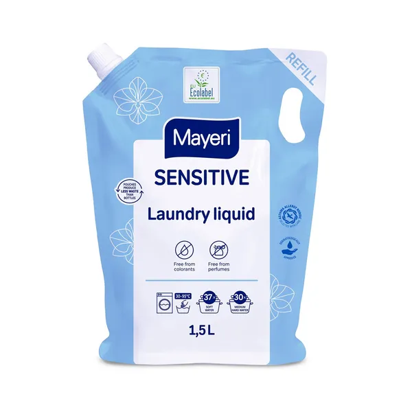 Pesugeel MAYERI SENSITIVE täitepakk, 1,5L