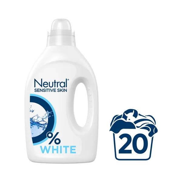 Pesugeel White Wash Sensitive Skin 20 pk, NEUTRAL, 1 l