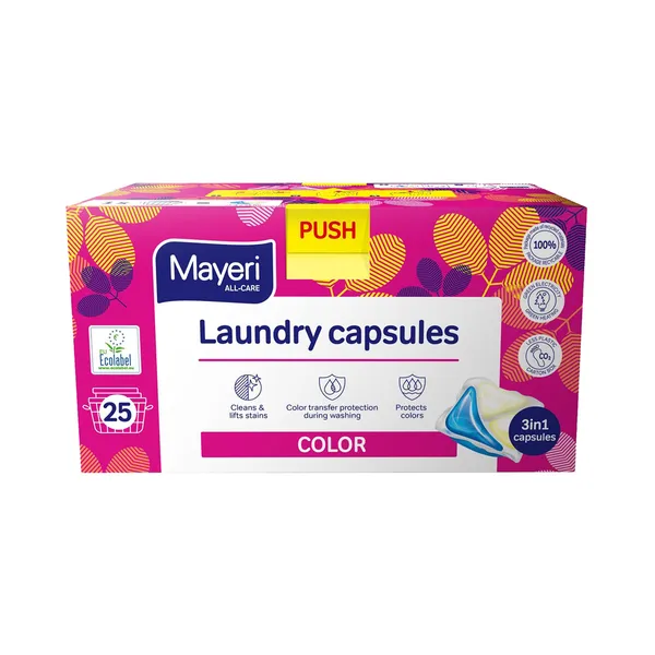 Pesugeelikapslid All Care  Color karbis, MAYERI, 25 tk
