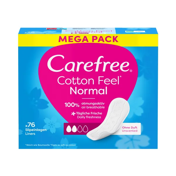 Pesukaitse Cotton lõhnatu, CAREFREE, 76 tk