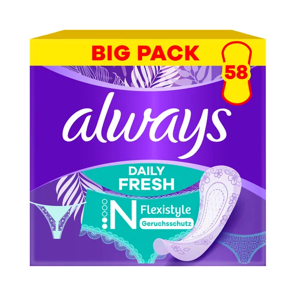Pesukaitsmed  N Flex Odour, ALWAYS, 58 tk