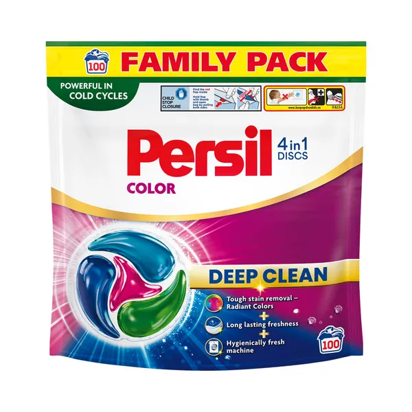 Pesukapslid Discs 4in1 Color, PERSIL, 100 tk