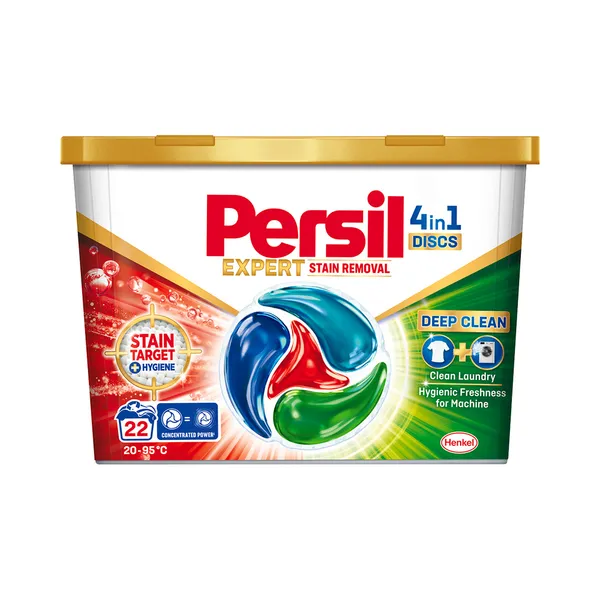 Pesukapslid Discs 4in1 Stain Removal 22pk, PERSIL, 22 tk