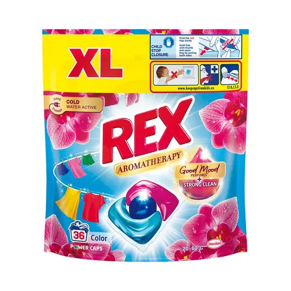 Pesukapslid Orchid Oil Color 36pk, REX, 36 tk