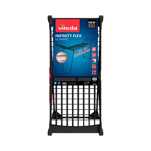 Pesukuivatusrest Infinity FLEX Ultimate must, VILEDA, 1 tk