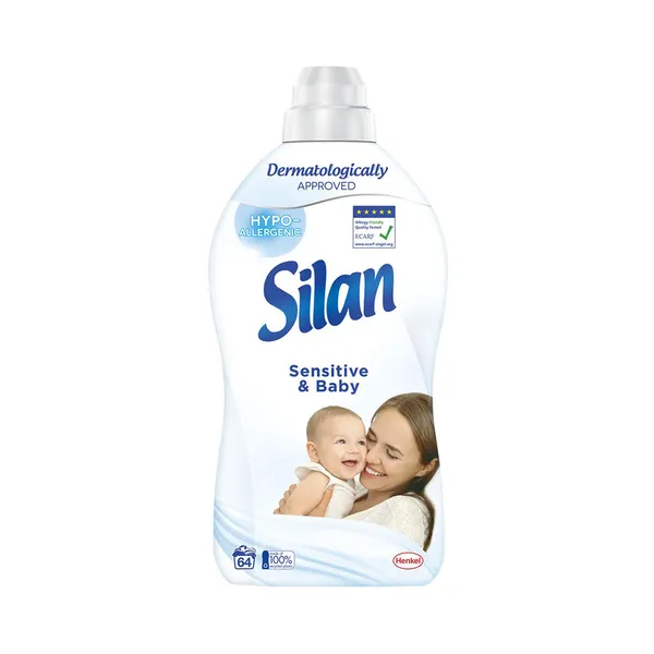 Pesuloputus Sensitive 64pk, SILAN, 1,408 l