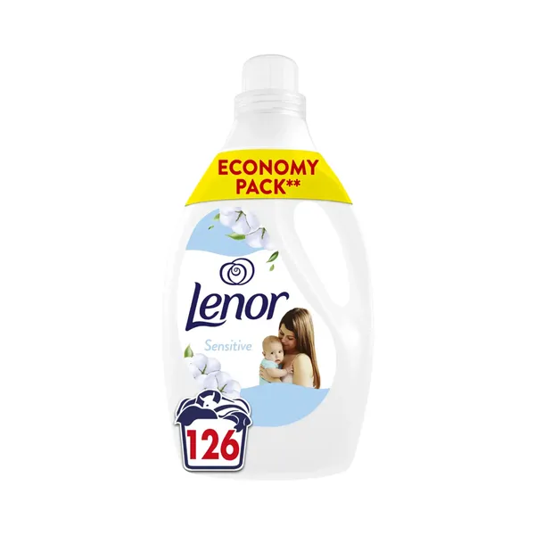Pesuloputusvahend Sensitive, 126 pk, LENOR, 2,65 l