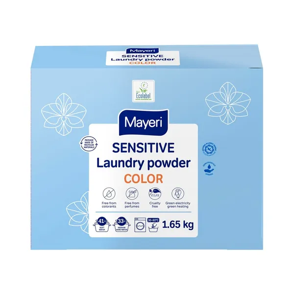 Pesupulber Sensitive color, MAYERI, 1,65 kg