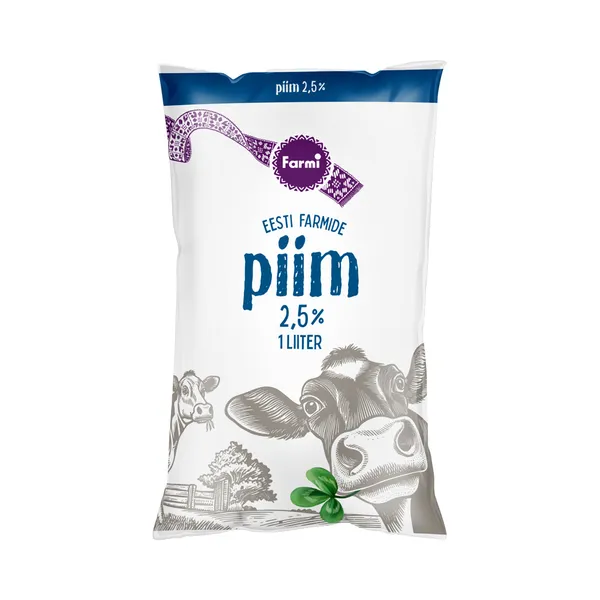 Piim 2,5% kiles, FARMI, 1 L