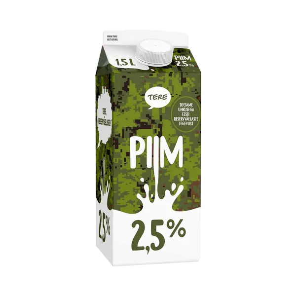 Piim 2,5%, TERE, 1,5 L