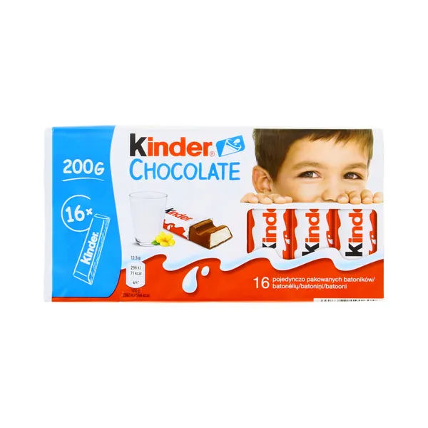 Piimatäidisega piimašokolaad T16, KINDER, 200 g