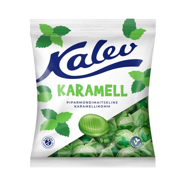 Piparmündimaitseline karamell, KALEV, 120 g