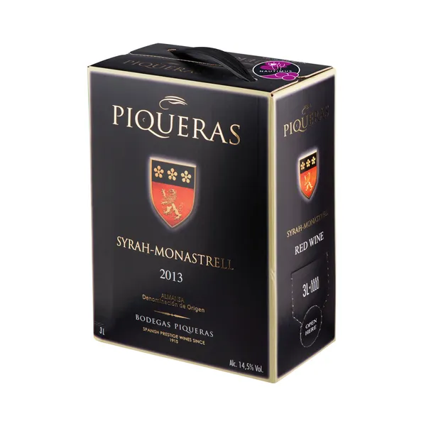 KPN vein PIQUERAS, Syrah-Monastrell, punane, BIB, 14,5%,3L, R14/92857/69
