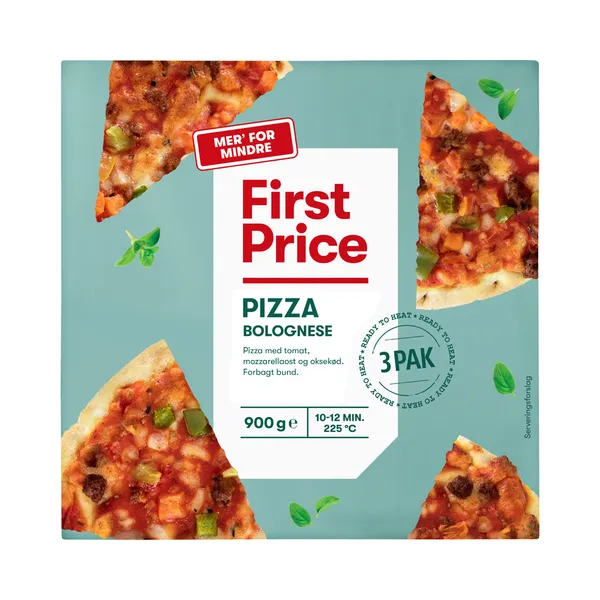 Pitsa Bolognese 3x300g, FIRST PRICE, 900 g