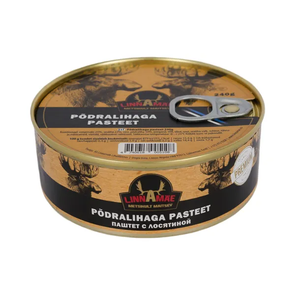 Põdralihaga pasteet, LINNAMÄE LIHATÖÖSTUS, 240 g