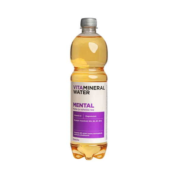 Pohla ja rohelise tee maitseline vitamiinidega jook Mental, VITAMINERAL, 750 ml