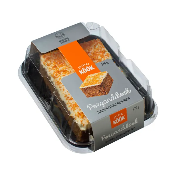Porgandikook toorjuustuglasuuriga, SELVERI KÖÖK, 270 g