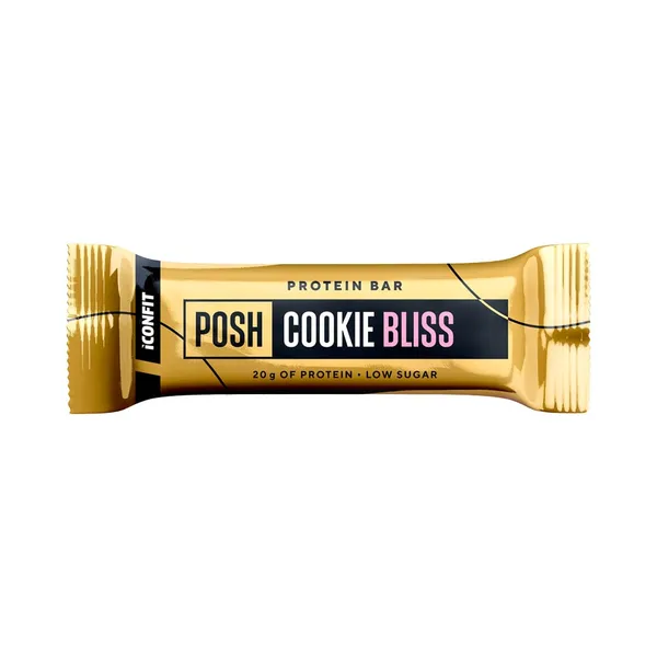 Posh Cookie Bliss valgubatoon, küpsisemaitseline, ICONFIT, 55 g