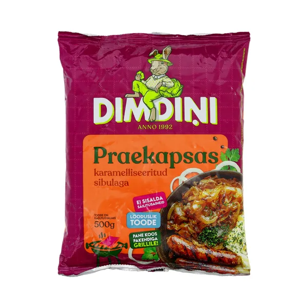 Praekapsas karamelliseeritud sibulaga, DIMDINI, 500 g