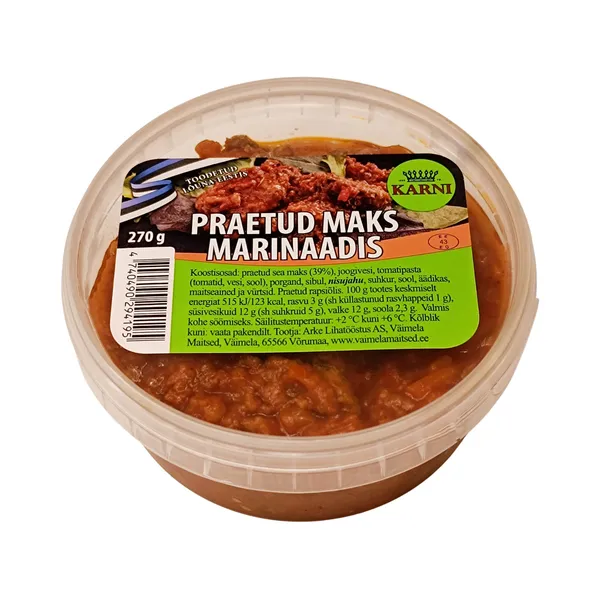 Praetud maks marinaadis, KARNI, 270 g