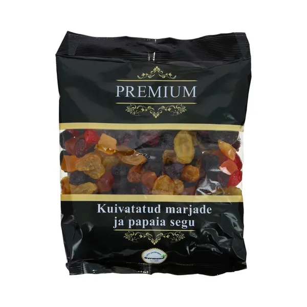 Premium marjade ja papaya segu, GERMUND, 300 g