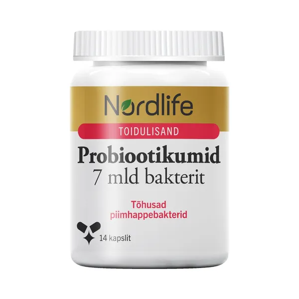 Probiootikumid 7 mld bakterit kapslid N14, NORDLIFE, 7 g